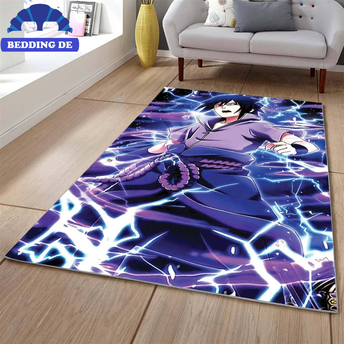 Teppich Uchiha Sasuke In Der Figur Von Naruto Beddingde01, Klarer Druck & Lebendige Farben