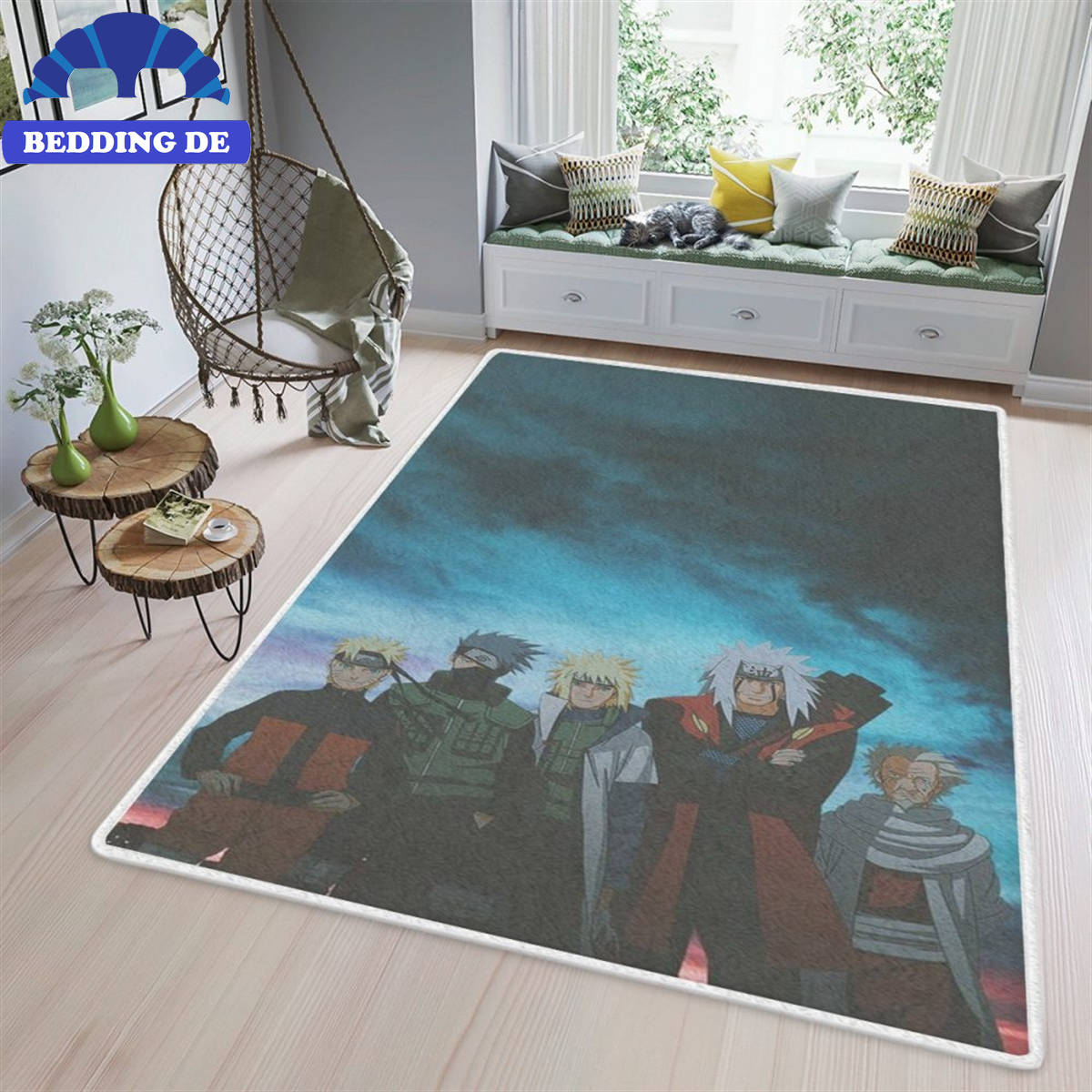 Uzumaki Naruto And Friend Anime Narutos Gifts - Teppich Wohnzimmer Küchenteppich Teppichboden, Exklusives Akatsuki Design
